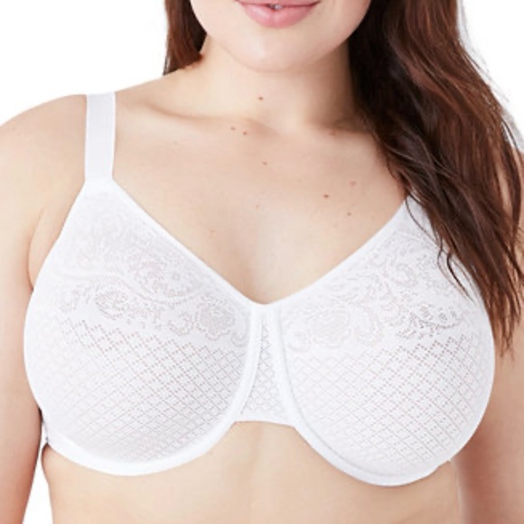 Wacoal Other - Wacoal White Lace Full Coverage Underwire Bra  Size 40DDD